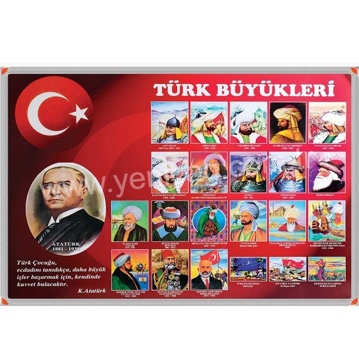 Türk Büyükleri 70X100 Cm