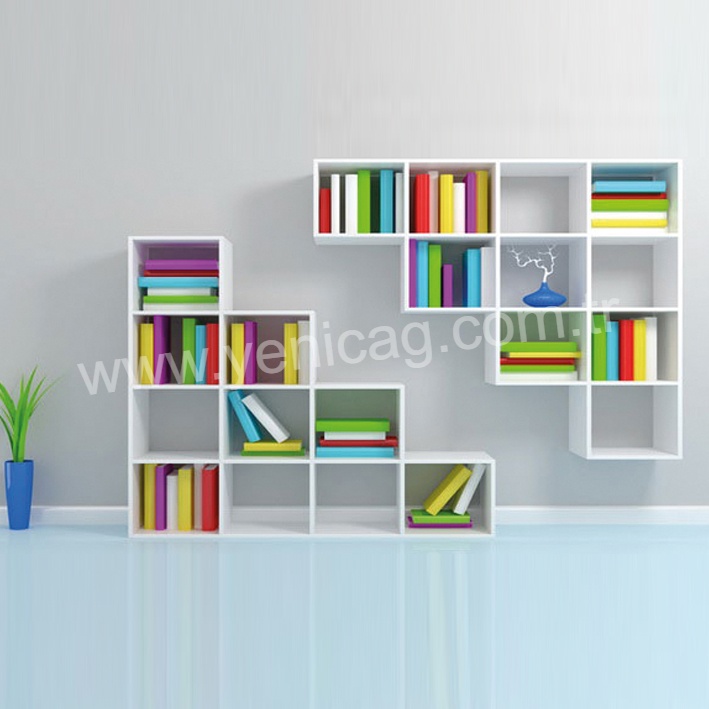 Desen Kitaplık 120x180x30 Cm