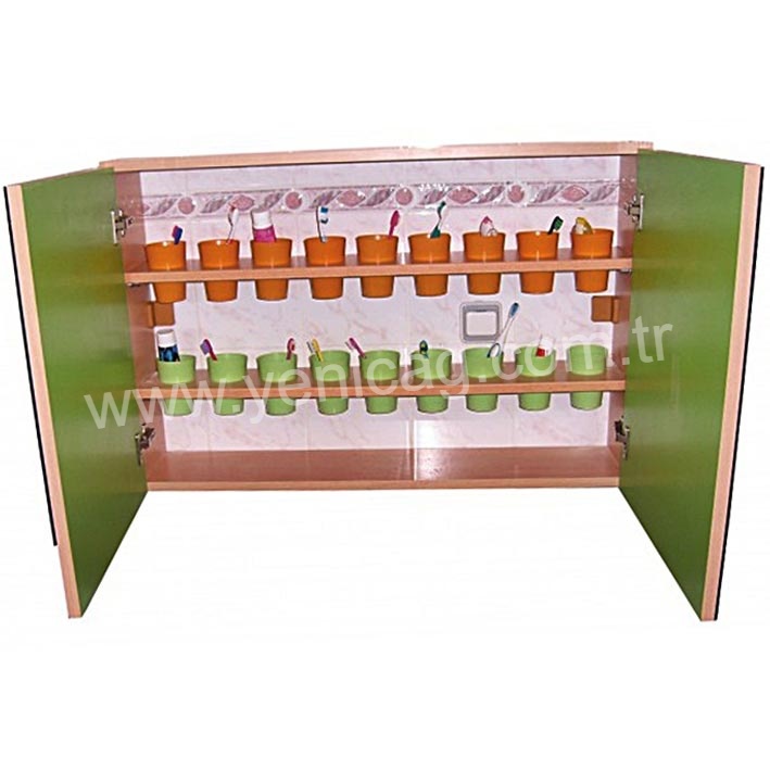 Kapaklı Diş Fırçası Dolabı 75x15xh40 cm