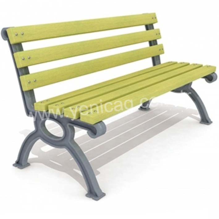 Ahşap Metal Ayaklı Bank