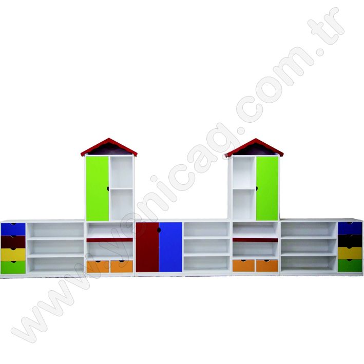Çatılı Grup Dolap 480x180x35 Cm